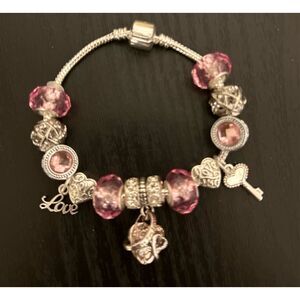 Infinity Heart Charm Bracelet